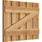 Ekena Millwork Spaced Board-n-Batten Shutters w/Z-Bar, Rough Sawn Western Red Cedar, 28 7/8W x 22H, PR RBS06Z29X022RWR - alternate 4